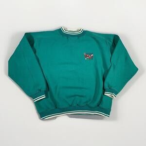 Vintage Carnival Cruise Sweater Jade Blue Mens Size S/M